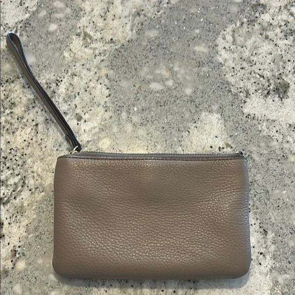 Kate Spade Taupe Pebbled Leather Wristlet - Picture 4 of 4